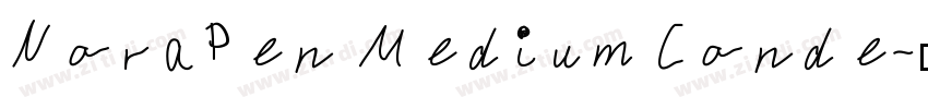 NoraPen Medium Conde字体转换